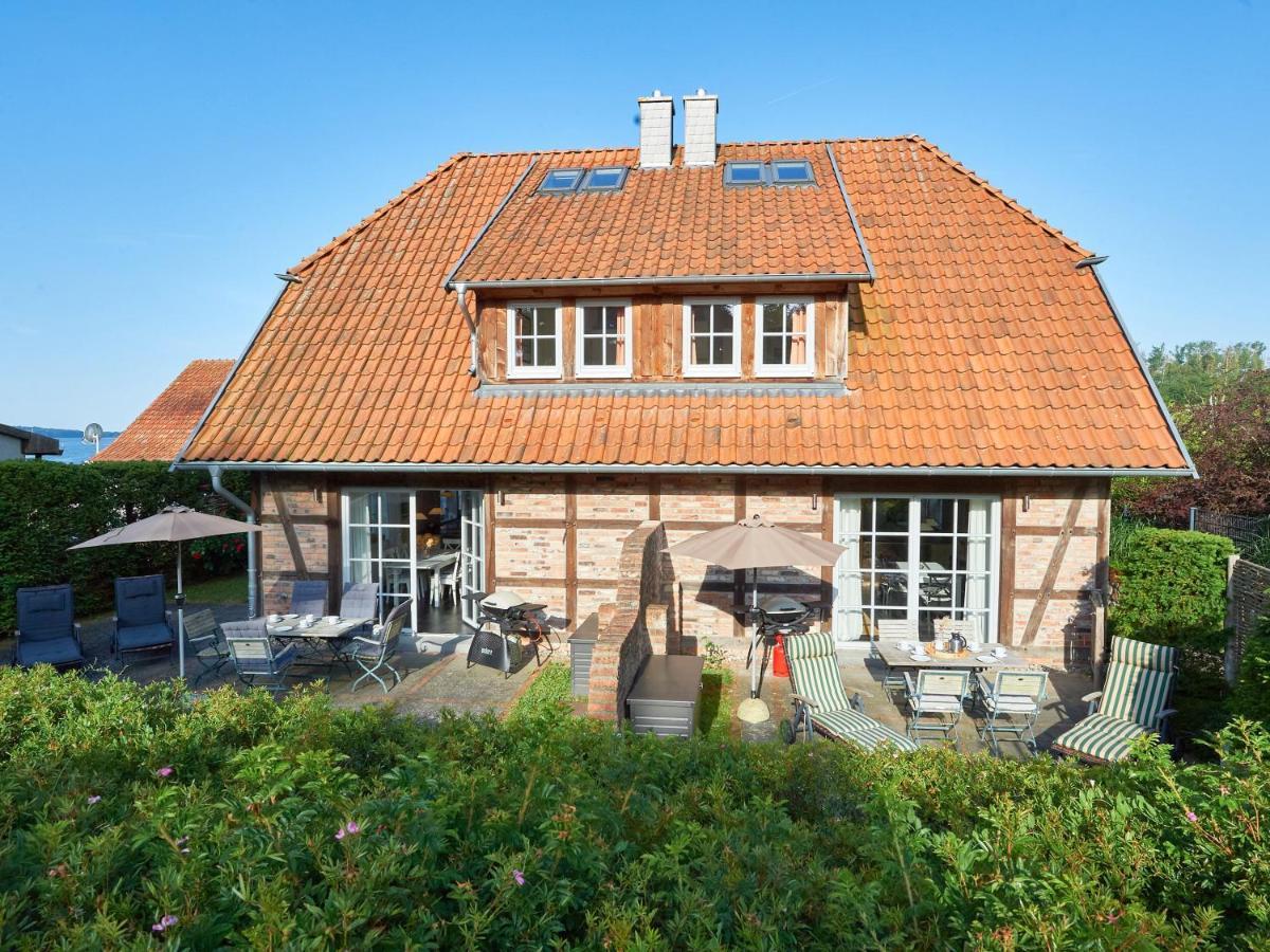 Fachwerkhaeuser Seedorf - Haushaelfte "Sophie Charlott" Mit Kamin Und Terrasse Extérieur photo