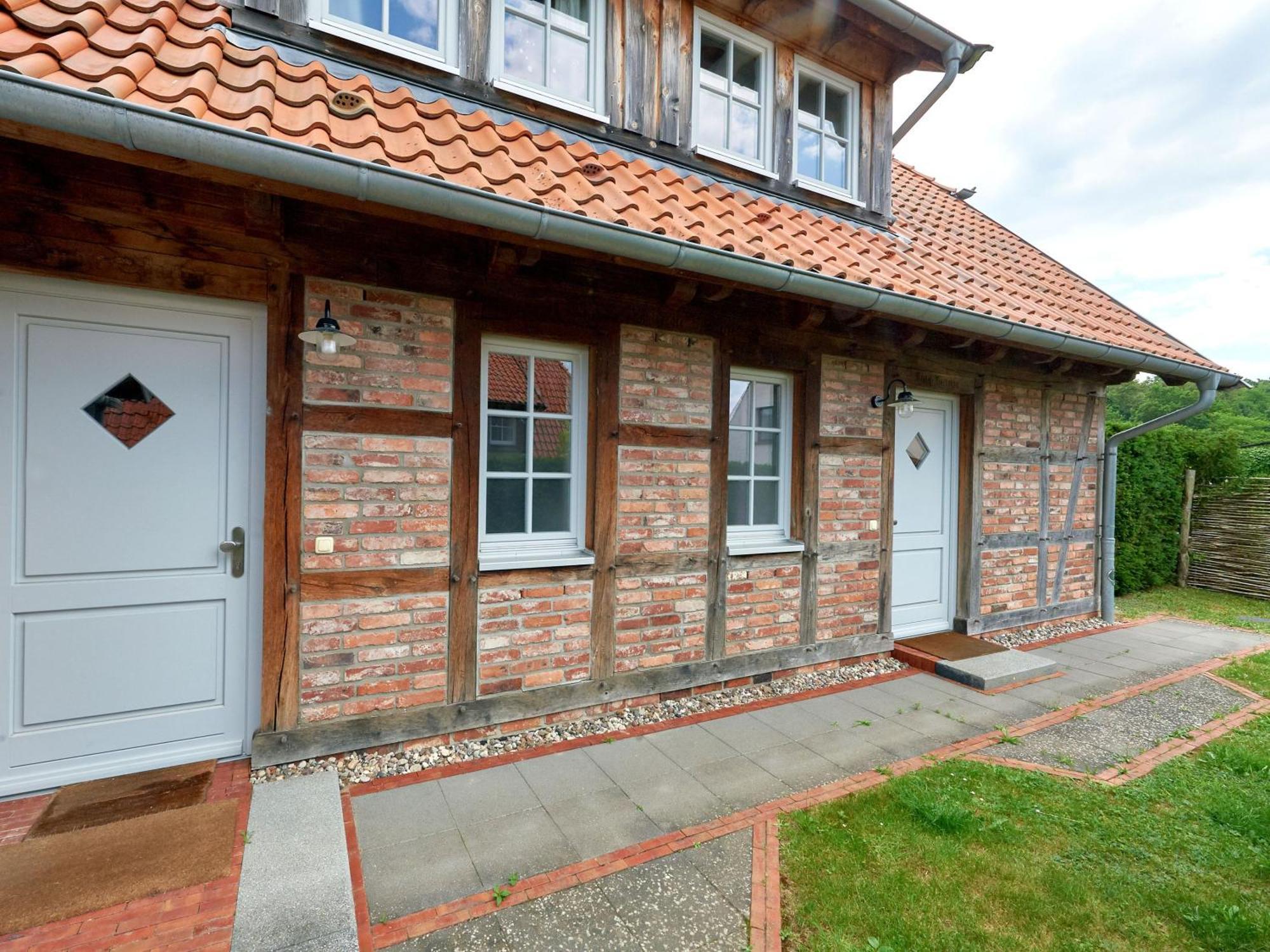 Fachwerkhaeuser Seedorf - Haushaelfte "Sophie Charlott" Mit Kamin Und Terrasse Extérieur photo